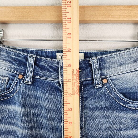 BKE Jeans Womens 25 Blue Stella Mid Rise Straight Leg Medium Wash Casual Denim - Picture 4 of 15